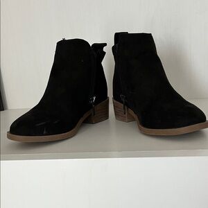 Stylish Black Kids Suede Boots Wonder Nation